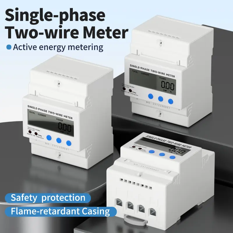Single Phase Guide Rail Electricity Meter